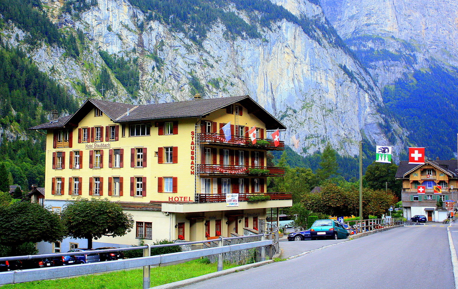 Alps Bernese thung lung Lauterbrunnen Bernese Oberland Switzerland Swiss