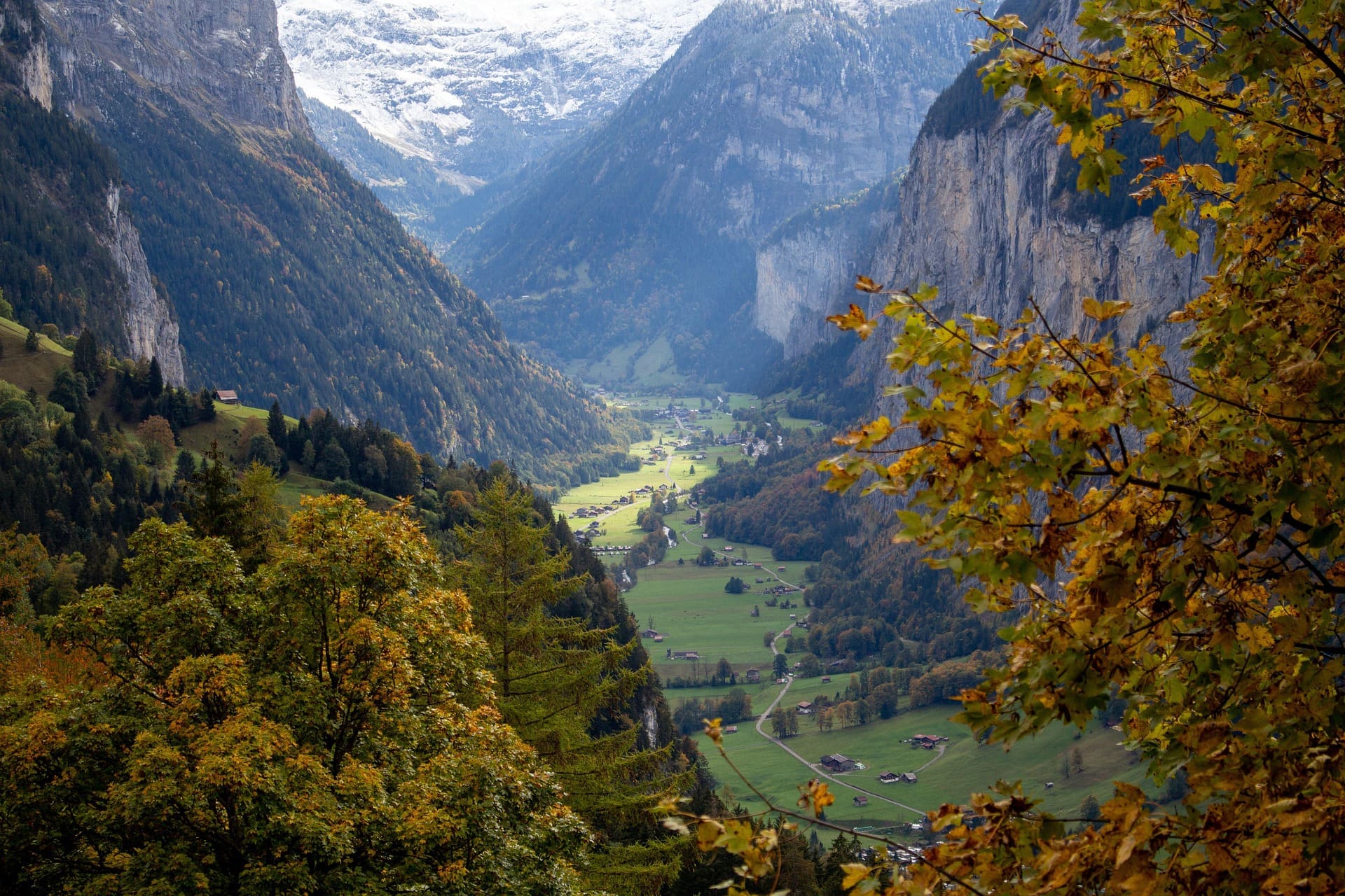 Alps Bernese Lauterbrunnen Valley Bernese Oberland Switzerland Swiss