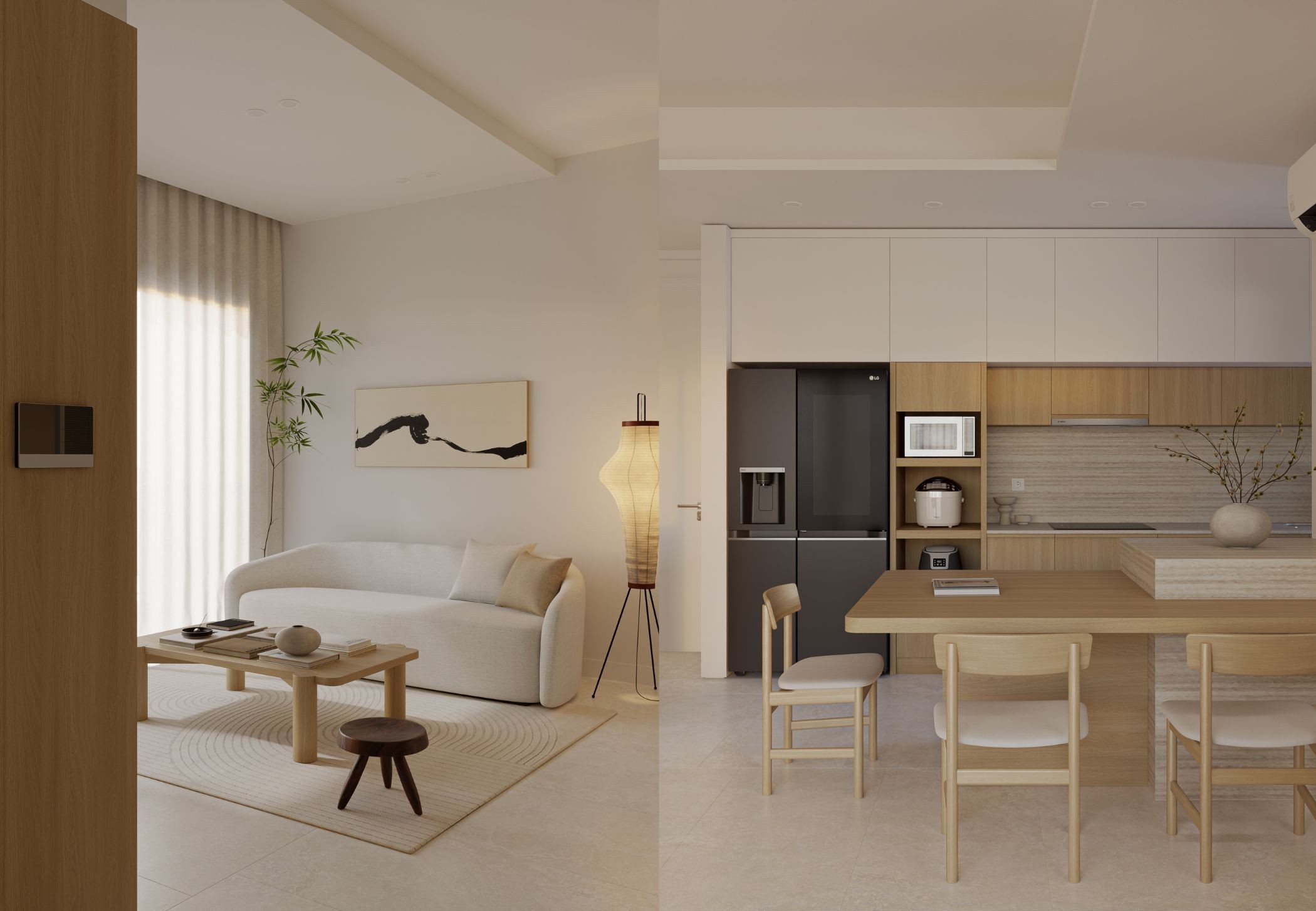 Vietline Interior Design kes living lab can ho wabi sabi toi gian