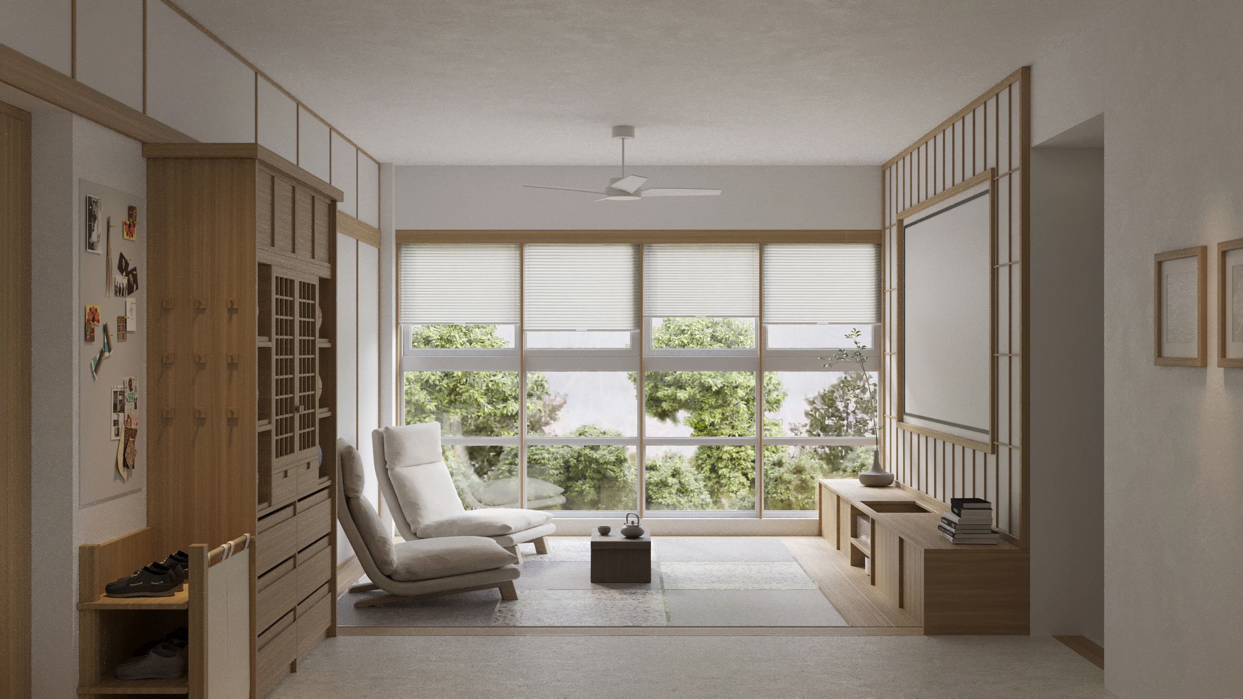 oh.hi studio can ho h3d7 noi that phong khach san go kes living lab