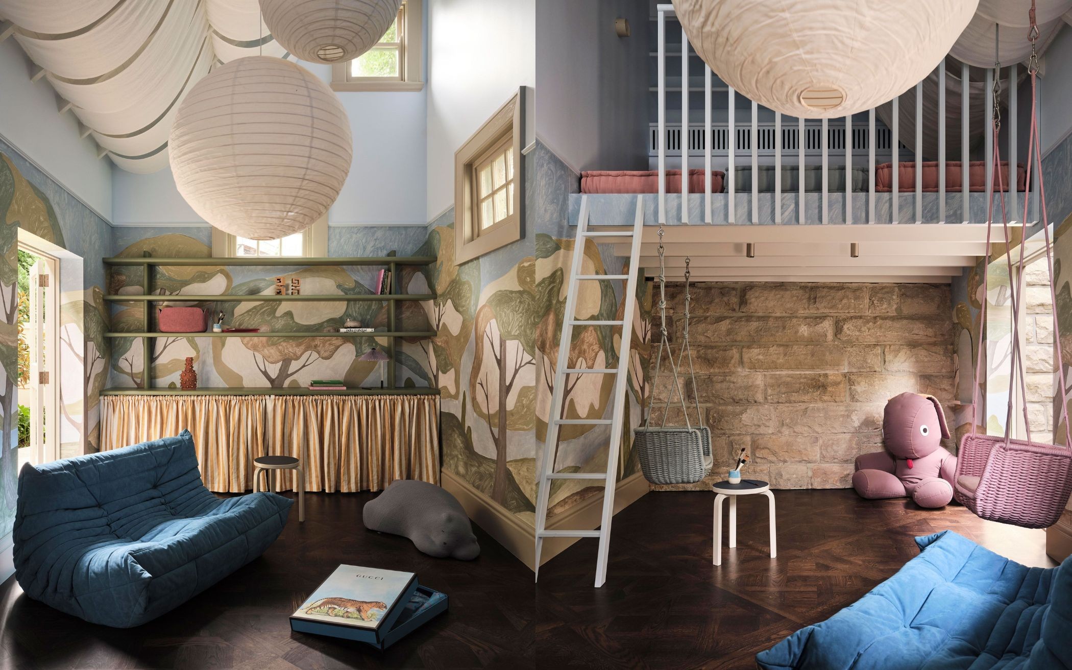 phong tre em noi that cai tao nha uc kilmory house long den