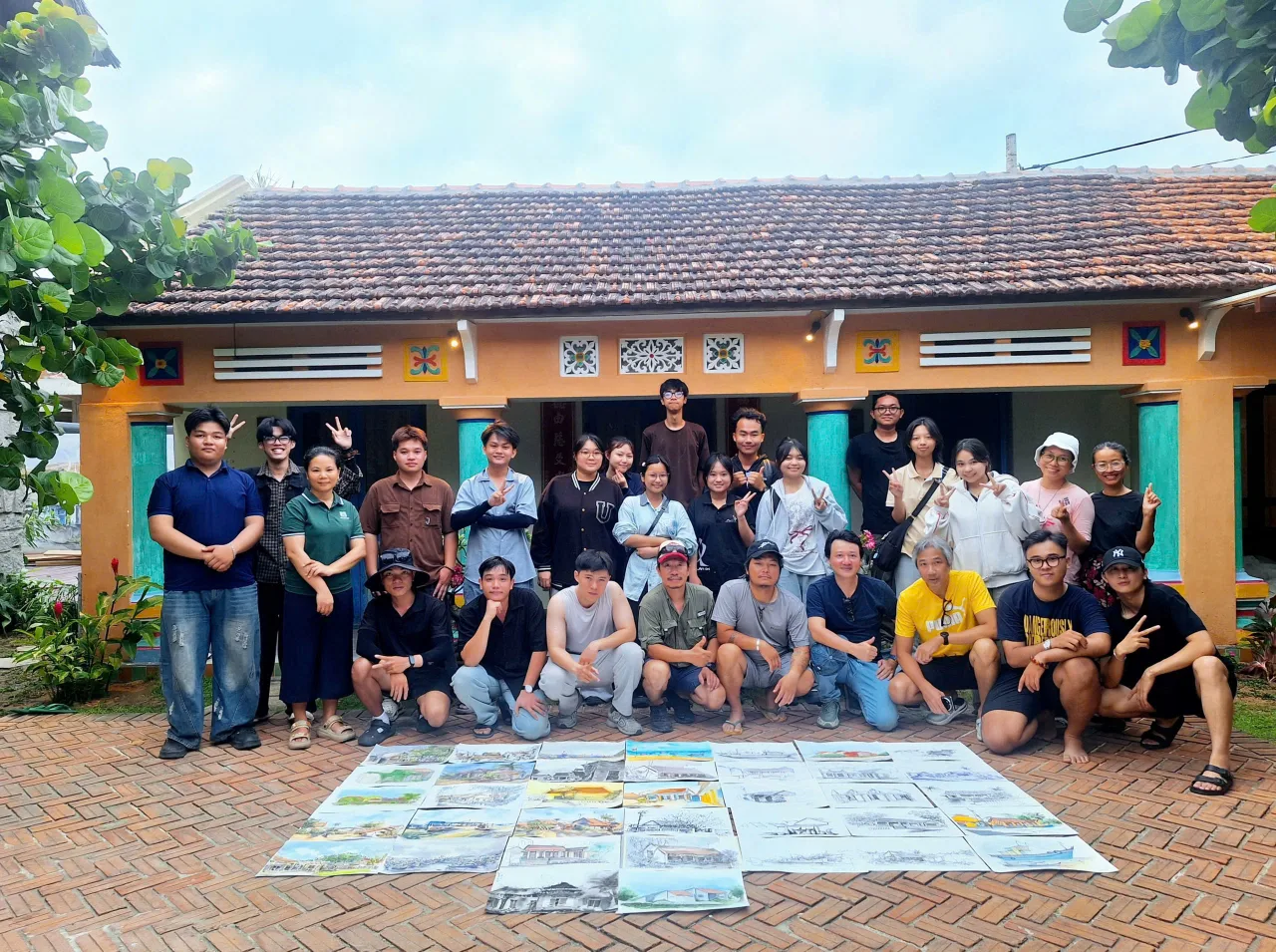lang lo ky hoa urban sketchers vietnam phu yen